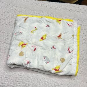 Vintage Winnie the Pooh baby blanket/receiving blanket